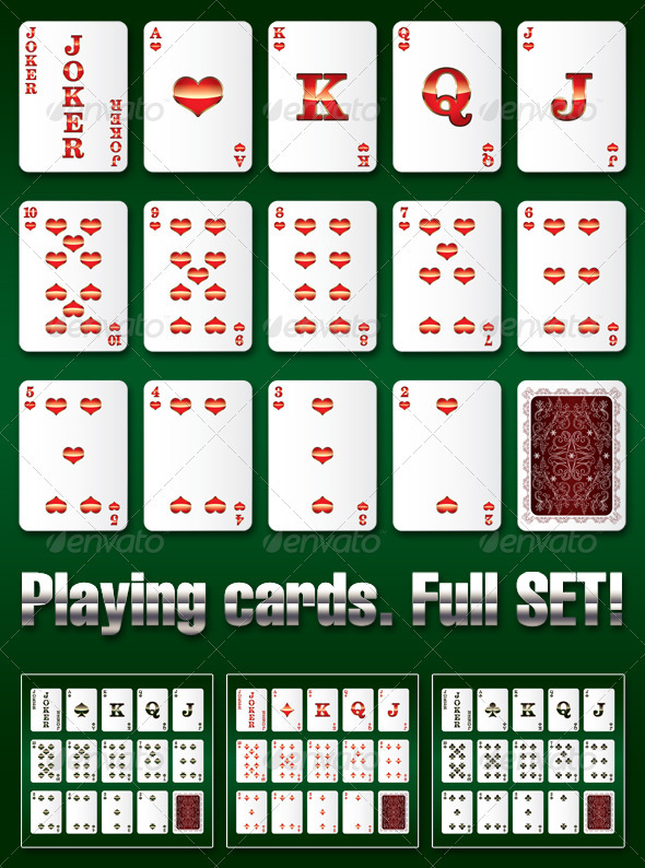 Playing Cards Complete Set - Sports/Activity Conceptual