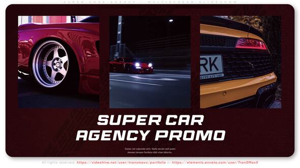 Supercars Agency - Multiscreen Slideshow