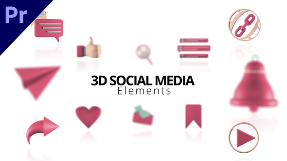 3D Social Media Elements