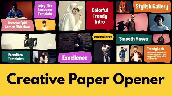 Creative Paper Opener | Multiscreen Slideshow | Split Intro