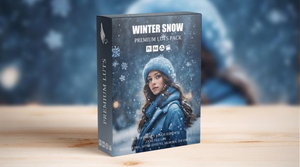 Snow Winter LUTs Pack for Premiere Pro, Final Cut Pro, DaVinci Resolve