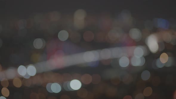 Aerial Night view of Istanbul, alt