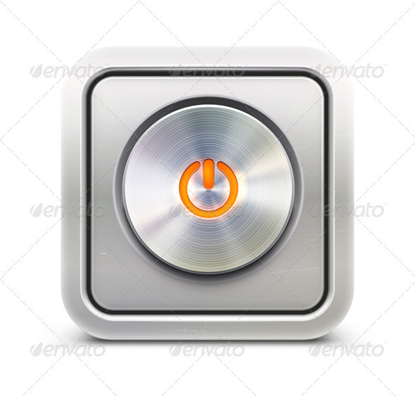 Power Button - Technology Conceptual
