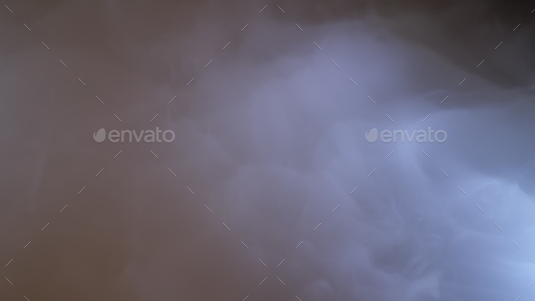 Realistic dry ice smoke clouds fog overlay. Abstract fog or smoke move on black color background
