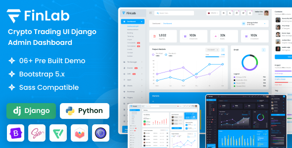 FinLab Crypto Trading UI Django Admin Dashboard by dexignlabs | ThemeForest