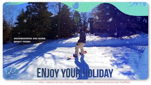 Snowboarding and Skiing - Bright Promo