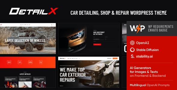 [DOWNLOAD]DetailX - Car Detailing, Shop & Repair Theme
