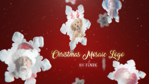 Christmas Mosaic Logo | After Effects