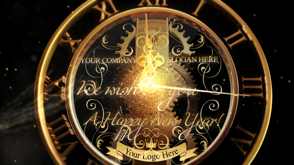 New Year Countdown Clock 2024 V2 Openers template preview