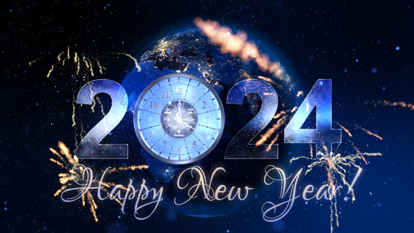 New Year Countdown Clock 2024 V3