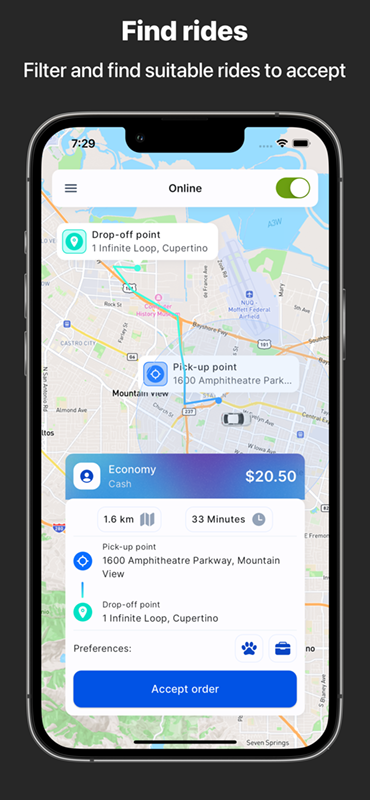 Ridy Taxi Applcation - Complete Taxi Solution with Admin Panel by ...