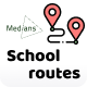 Medians School Route APP Full Solution with Backend