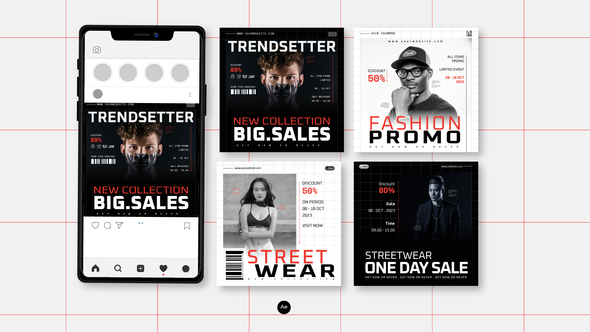 Streetwear Promotion Instagram Post Product Promo template preview