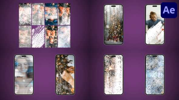 Snow Seamless Transitions For Stories | After Effects Elements template preview