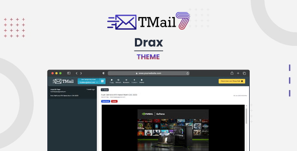 Drax - Theme for TMail - Multi Domain Temporary Email System
