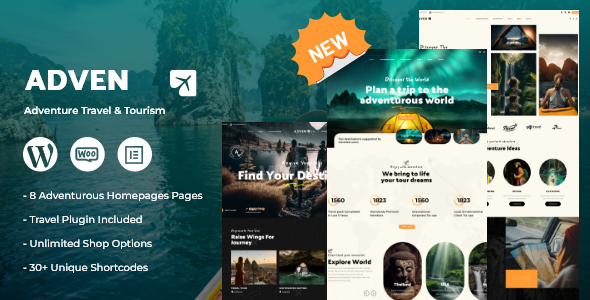 Advenx - Adventure Travel & Tourism WordPress Theme