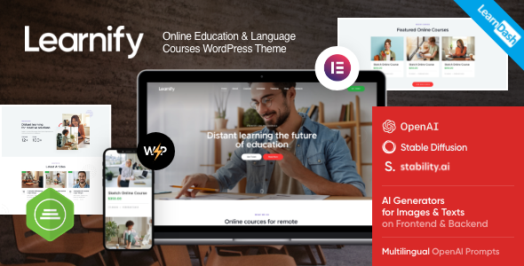 Learnify - Online Courses Education WordPress Theme