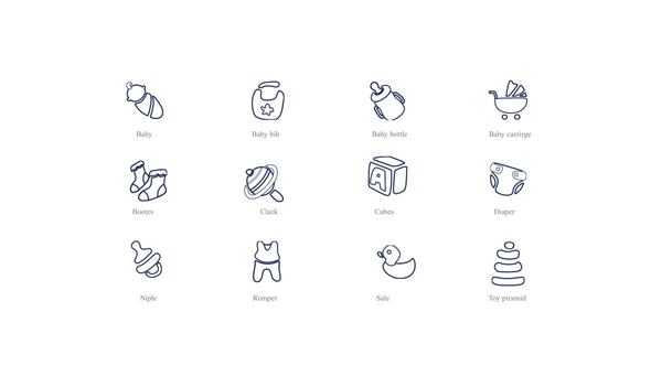 Baby - Outline Icons