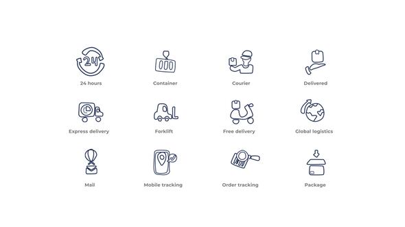 Delivery - Outline Icons