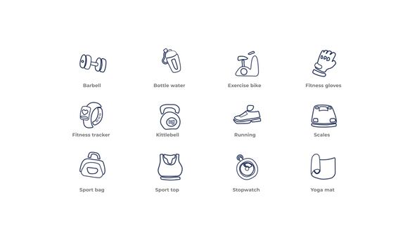Fitness - Outline Icons