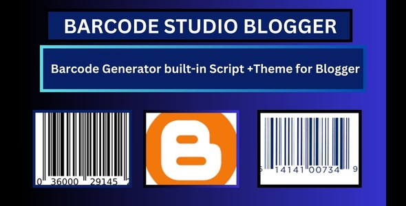 Barcode Studio Built-in Barcode Generator Tool BlogSpot Template