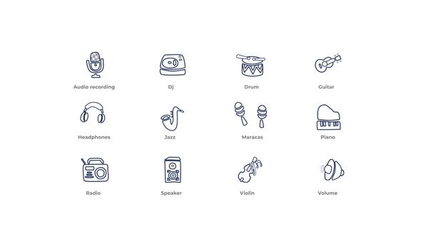 Music - Outline Icons