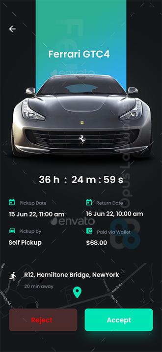 Car Rental Booking App UI | Self-Driving Rental Car | Rent a Car App UI ...