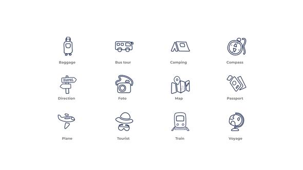 Travel - Outline Icons