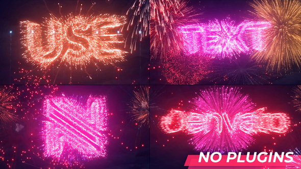 Text & Logo Fireworks