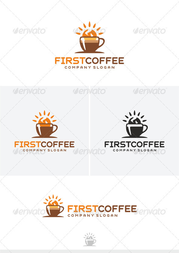 First Coffee Logo - Food Logo Templates