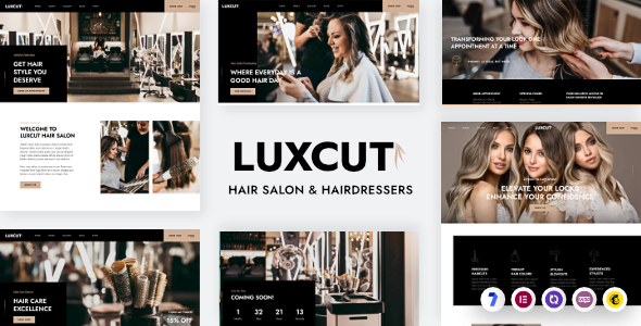 Luxcut - Hair Salons and Hairdressers WordPress Theme
