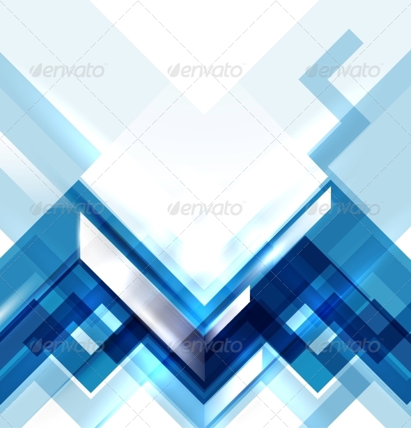 Blue modern geometric abstract background - Backgrounds Decorative