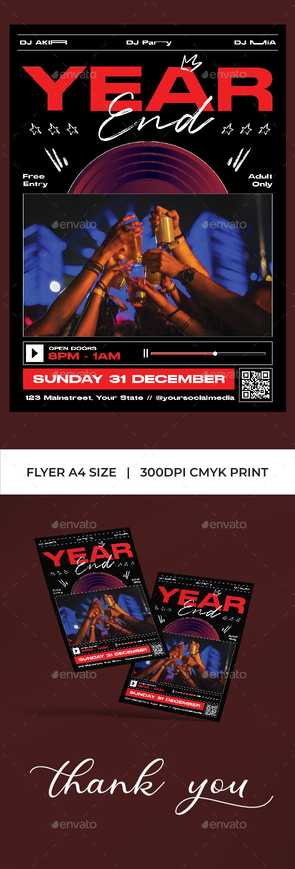 Year End Party Flyer
