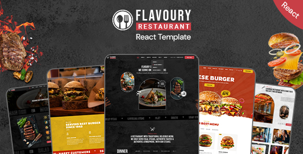 FLAVOURY - Restaurant React Template
