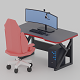 Cartoon Computer Gaming Chair 3D model