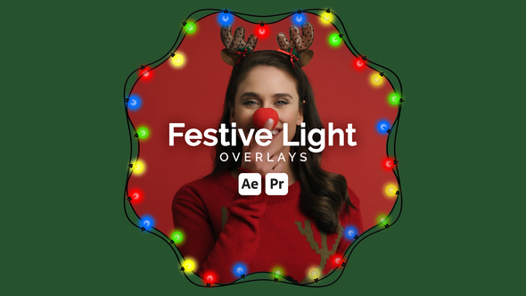 Festive Light Overlays Elements template preview