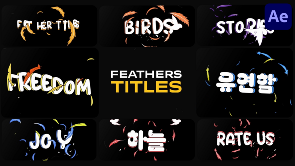 Feathers Titles | After Effects