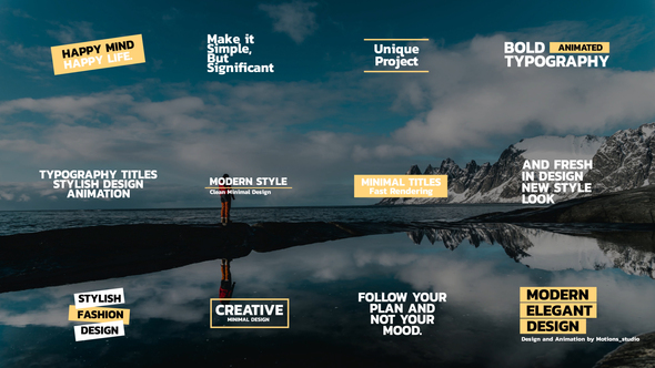 Bold Text Titles | After Effects Titles template preview