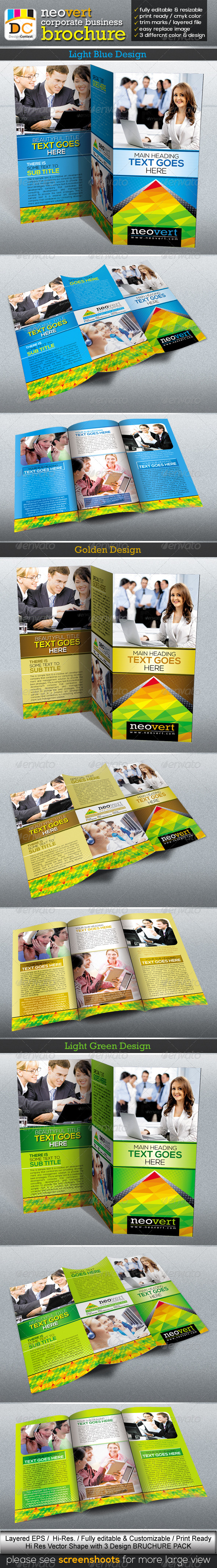 NeoVert Tri-fold Corporate Business Brochure - Corporate Brochures