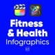 Fitness &amp; Health Infographics For Final Cut Pro X - VideoHive Item for Sale