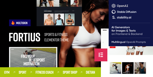 Fortius - Sports & Fitness Elementor Theme
