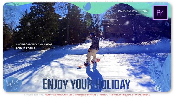 Snowboarding and Skiing - Bright Promo