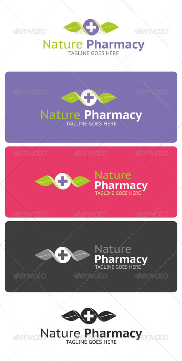 Nature Pharmacy Logo Template - Nature Logo Templates
