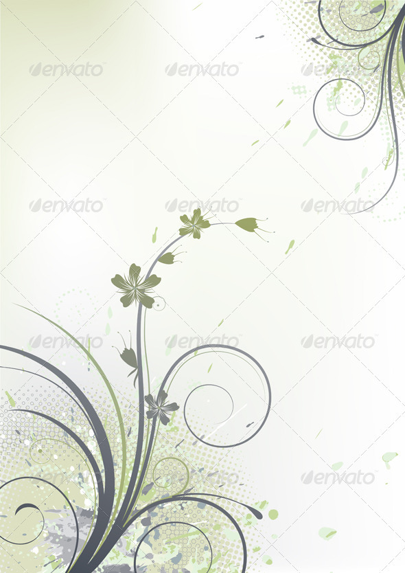 floral background - Flourishes / Swirls Decorative