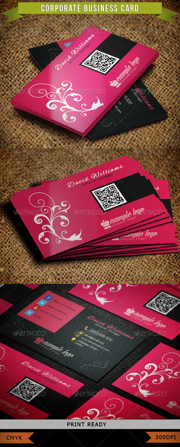 Corporate Business Card 004 - Corporate Business Cards