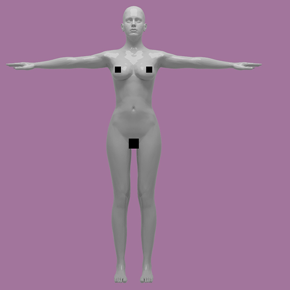 Body Woman Low-poly