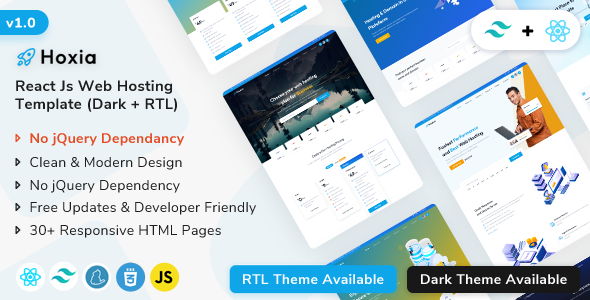[DOWNLOAD]Hoxia React - Web Hosting & Web Domain Template