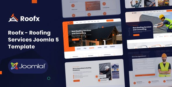 Roofx - Joomla 5 Roofing Services Template | Construction