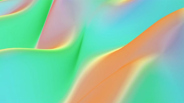 Holographic Waves Fluid Rainbow Gradient Prism Waves Seamlessly Looping Animated Background. alt