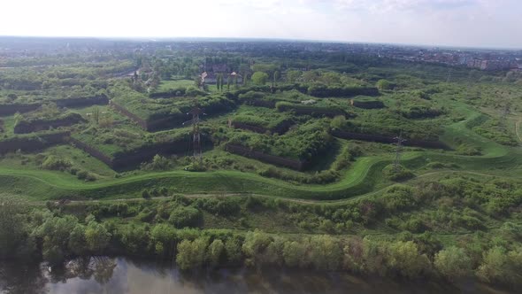 Aerial View Of Arad Medieval Fortress